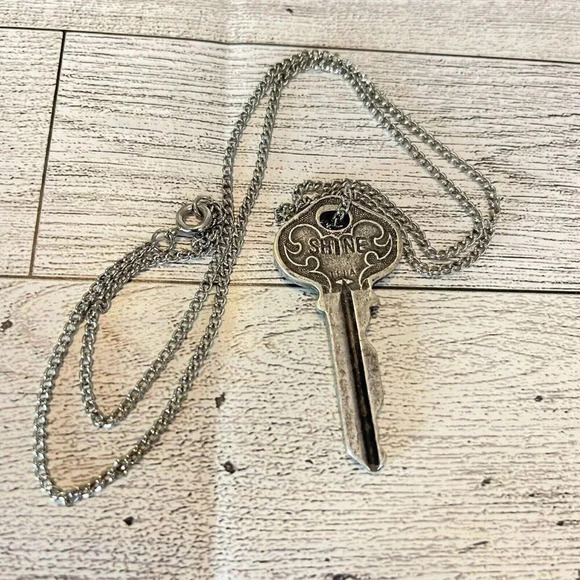 VTG Vintage Stainless Steel Francis Keil & Son New York 2” Key On 24” Chain - Picture 2 of 7